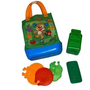 Fisher Price Laugh & Learn Talking Set Shopping Bag w/ Accessories